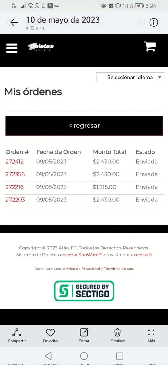 Guadalupeebb's tweet photo. @ProfeAtlas @AtlasFC y al PEDIR mi reembolso y tenerme en espera casi 1 mes completo el 25 de mayo me los cargaron al botelea queriendome estafar, cuándo el partido ya había pasado... ni siquiera porque tengo las pruebas que antes no estaban se hacen responsables! https://t.co/dvbVHvOOfO