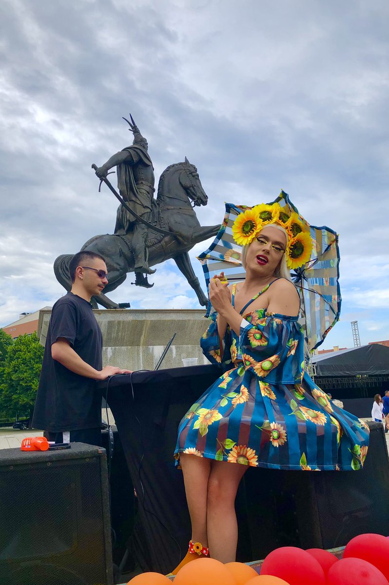 A great day to manifest the right to be who you are, love who you love -openly. #PrideWalk in #Kosovo. Sweden proud to support #LGBTQI+ 4 #HumanRights. Thanks #Pristina!