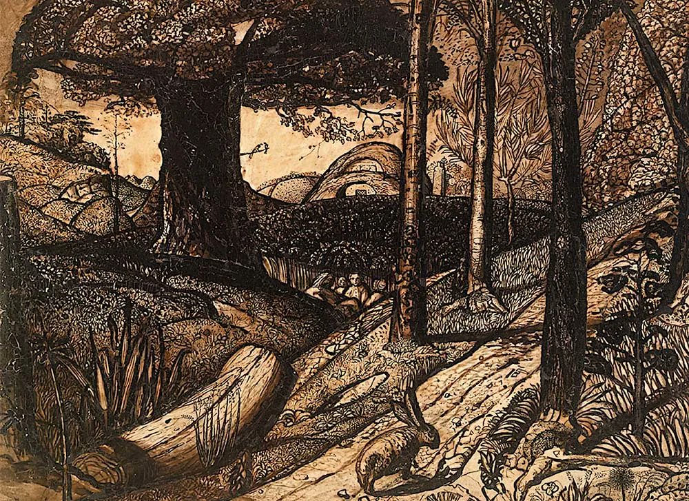 Tonight's goodnight image is ‘Early Morning’, Samuel Palmer, pen & ink wash, mixed with gum arabic & varnished, 1825. Available as a single card or as part of the Samuel Palmer Card Collection. Sleep tight.
rathergoodart.co.uk/product/the-sa…
#samuelpalmer