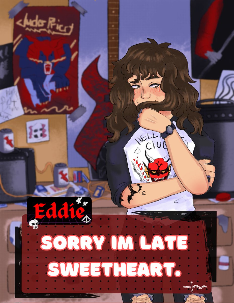 Hes here!!! Link in bio💖🤝 #eddiemunson #eddie #strangerthings #strangerthingseddiemunson  #strangerthingseddie #datingsim #game #steddie #eddiemunsonedit #eddiemunsonfanart #strangerthingsfanart