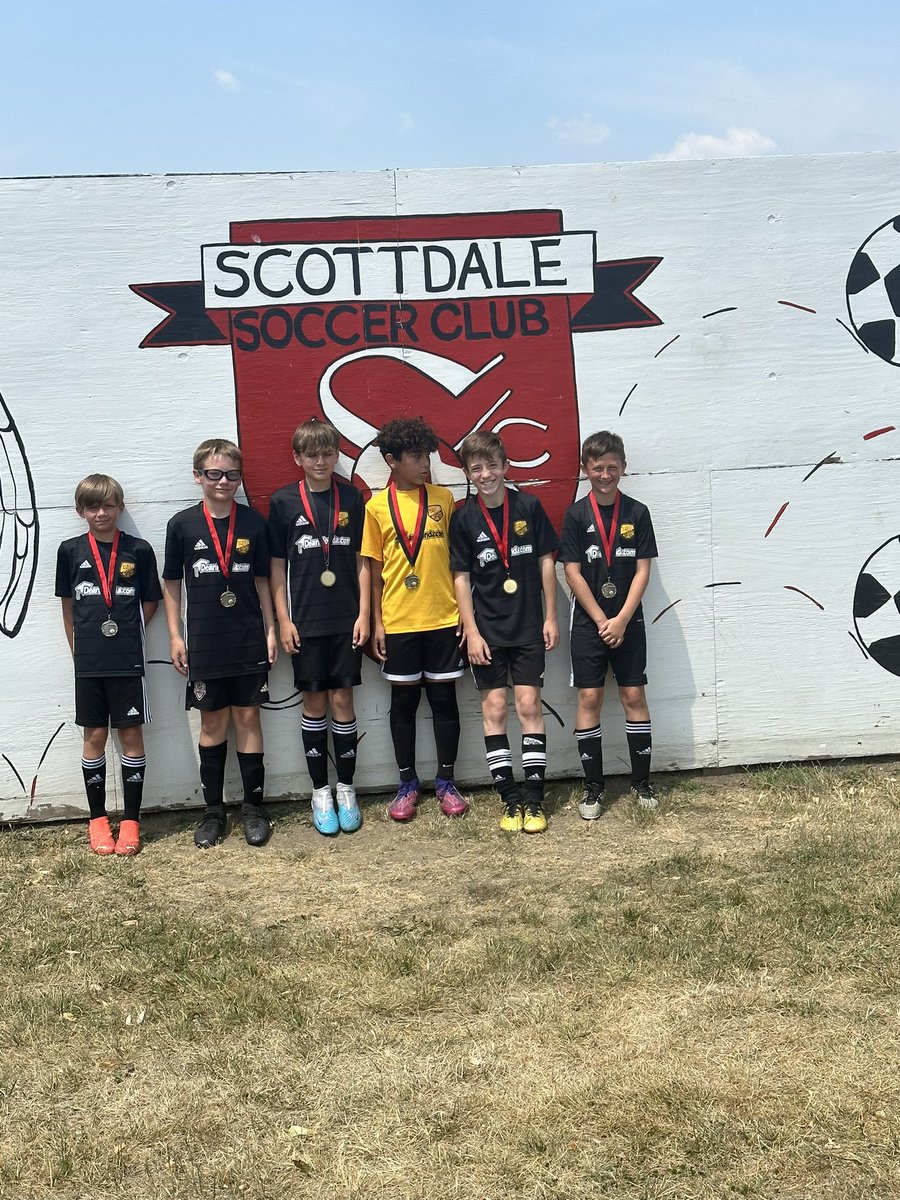 pccallaghan's tweet photo. U12 &amp; U10 Chris Kiefer Memorial Champs; way to go TJ Boys! #rep @TJsoccerclub Thanks @scottdalesoccer https://t.co/kdJCAU4cVQ