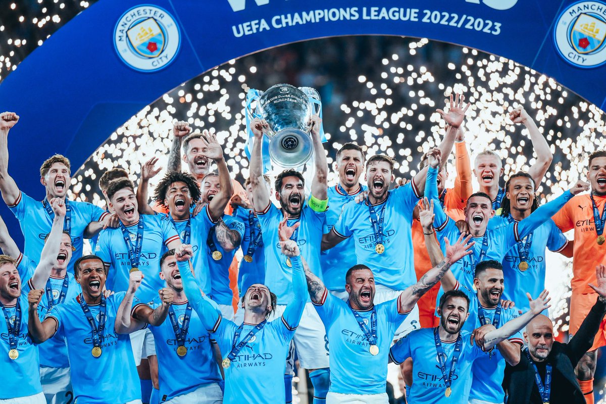 From Manchester to Istanbul, from Joe Hart to Ederson, from Lescott to Stones, from Vinnie to Gundo, from Yaya to Rodri, from Silva to De Bruyne, from Aguero to Haaland, from Mancini to Pep.

From catastrophe to cacophonic joy, Man City win the Treble, now in my lifetime. 🩵