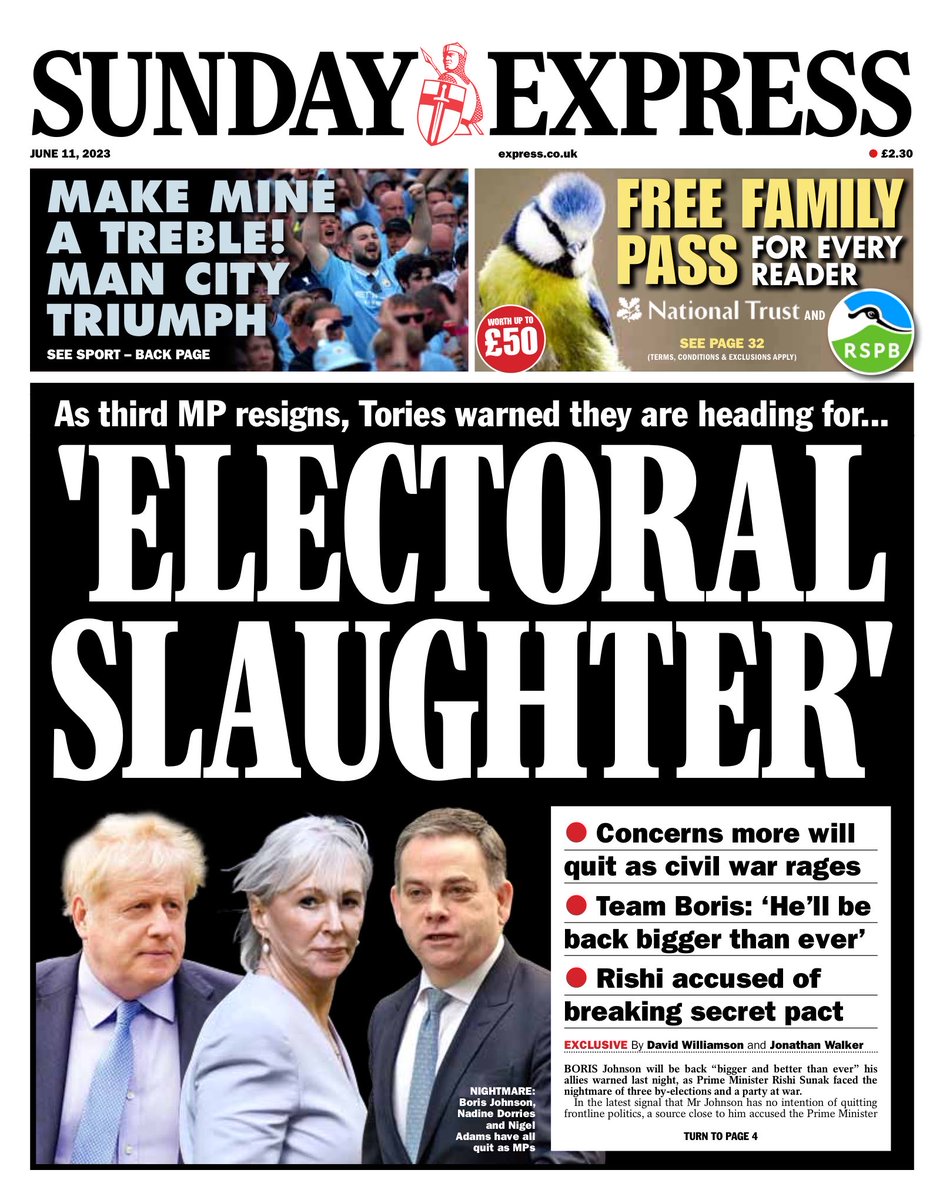 SUNDAY EXPRESS: ‘Electoral Slaughter’ #TomorrowsPapersToday