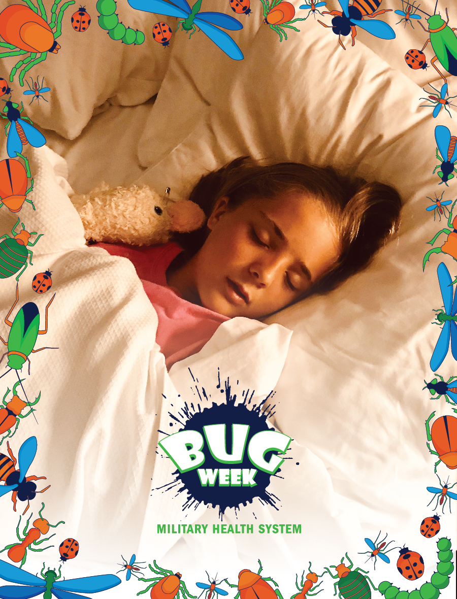 TRICARE's tweet photo. Bed bugs can be found where people sleep, like hotels, cruise ships & dorms & can cause anxiety, insomnia & rashes. With increased travel in summer, it is important to be aware of these critters. Visit https://t.co/6Xn494xoFr to learn more. #BugWeek #bedbugs #BBAW #BedBugWeek https://t.co/H4biscDjIR