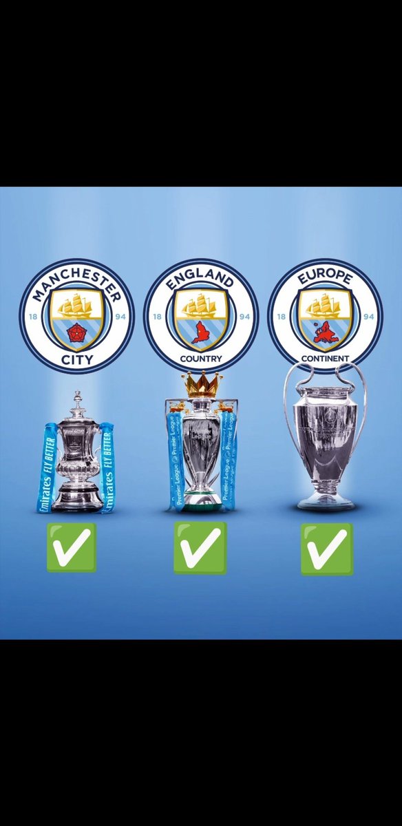 Juanda14203796's tweet photo. Welcome To The Club Treble Manchester City!! https://t.co/JiyLPzNDK8