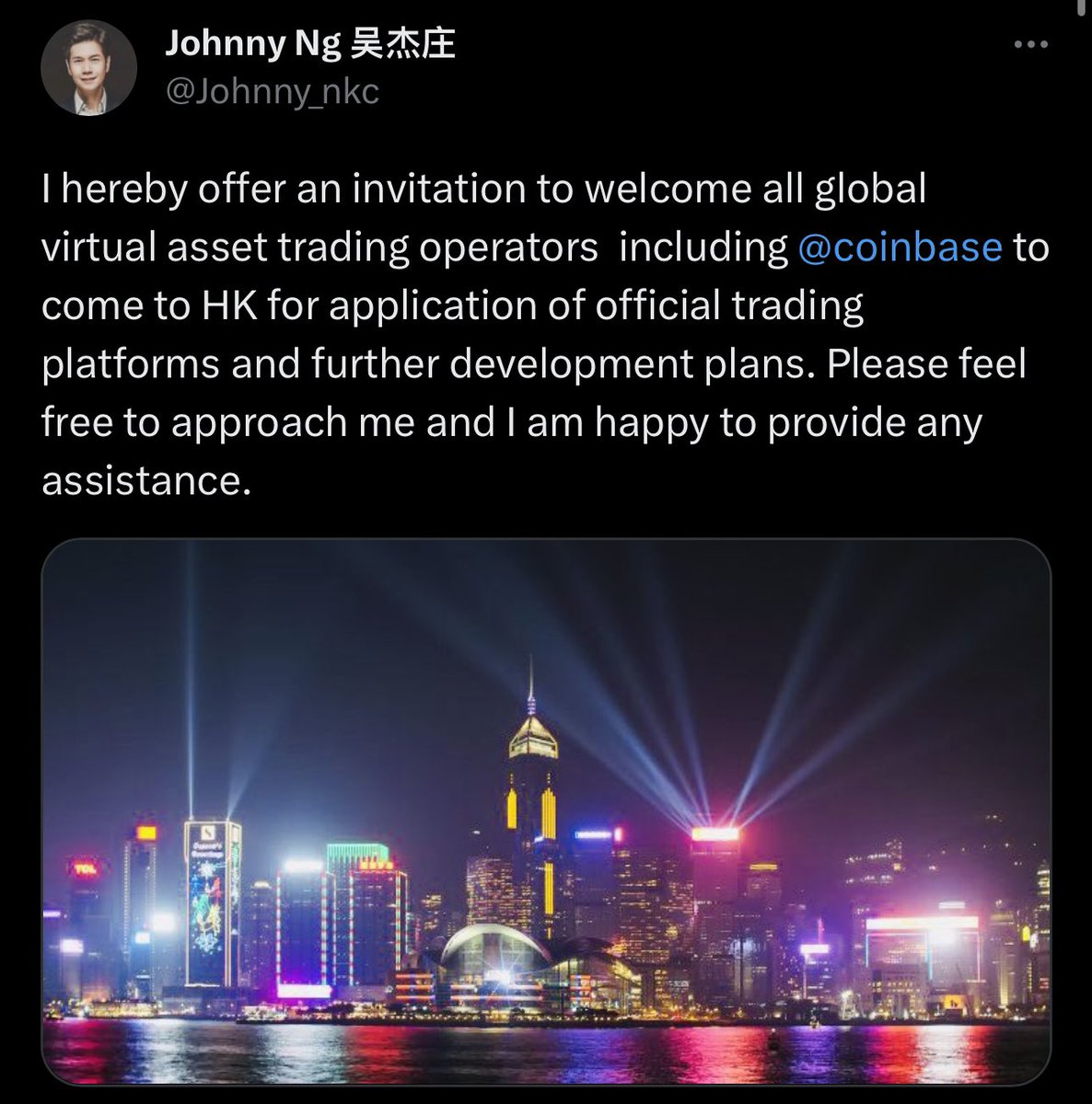 DrProfitCrypto's tweet photo. What have I told you ?

Hong Kong legislator said that crypto exchanges and all projects that are facing trouble in the USA due to the SEC can apply for a license in Hong Kong

So far OKX and Huobi and tons of coins were listed on the Hong Kong Stock Exchange https://t.co/XYGPR8EqiH
