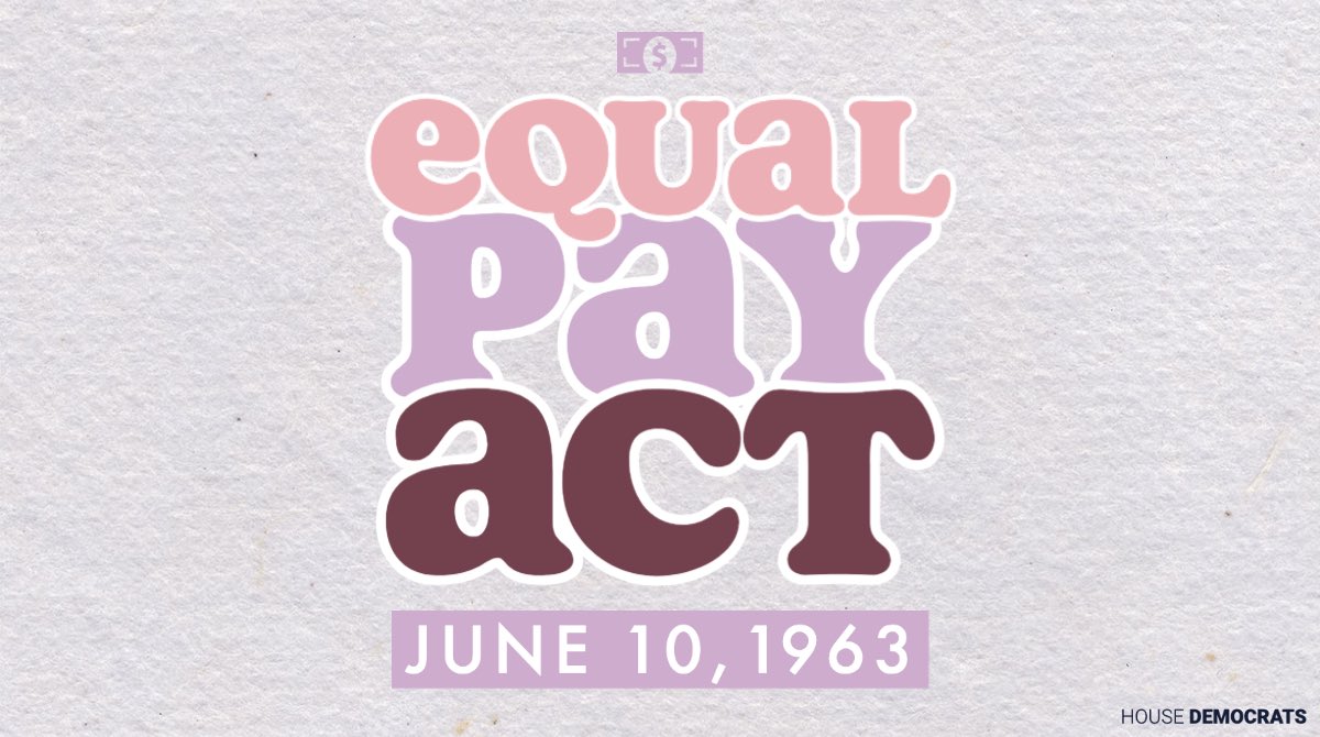 As we celebrate the 60th anniversary of the #EqualPayAct, let's continue to work towards achieving true pay equity and ensuring that everyone receives fair compensation for their work.