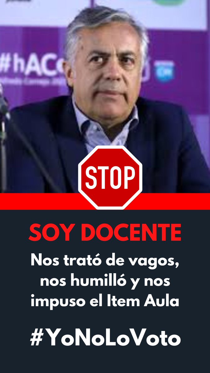 maridelcerro10's tweet photo. Docentes de Mendoza viralizan esta imagen!! Con la leyenda "SOY DOCENTE Y NO TE VOTO CORNEJO" 👎👎👎👎👎👎👎
#Cornejo #ItemAula #Negrero https://t.co/TFcYQWEpnP