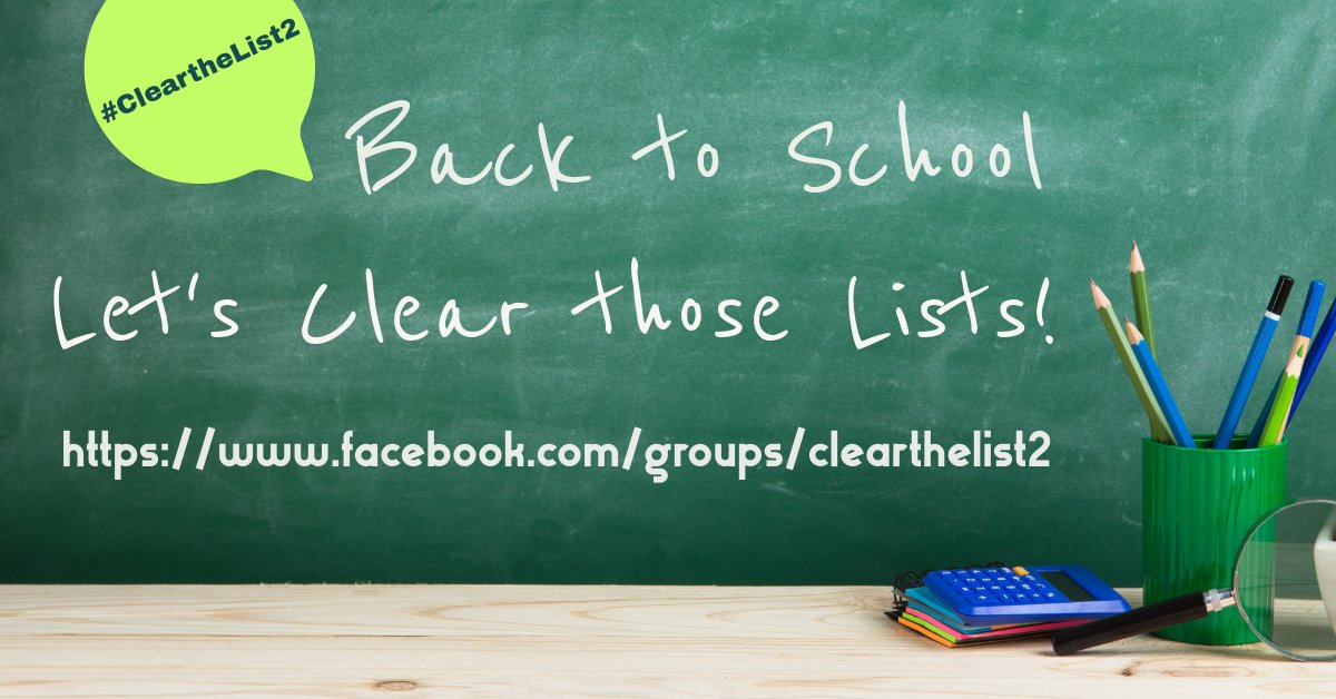 ClearTheList – Helping Teachers Clear Their Lists tweet media