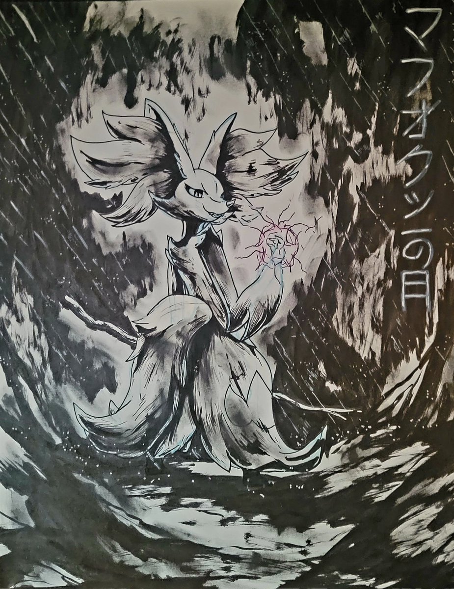 Corporal_Spiro's tweet image. Little late, but here&apos;s my Delphox day drawing, I loved the results so much that I ended up putting it on my wall instead of safe keeping it in my portfolio folder.

#DelphoxDay #マフォクシーの日 #Delphox #pokemonart #Pokemon