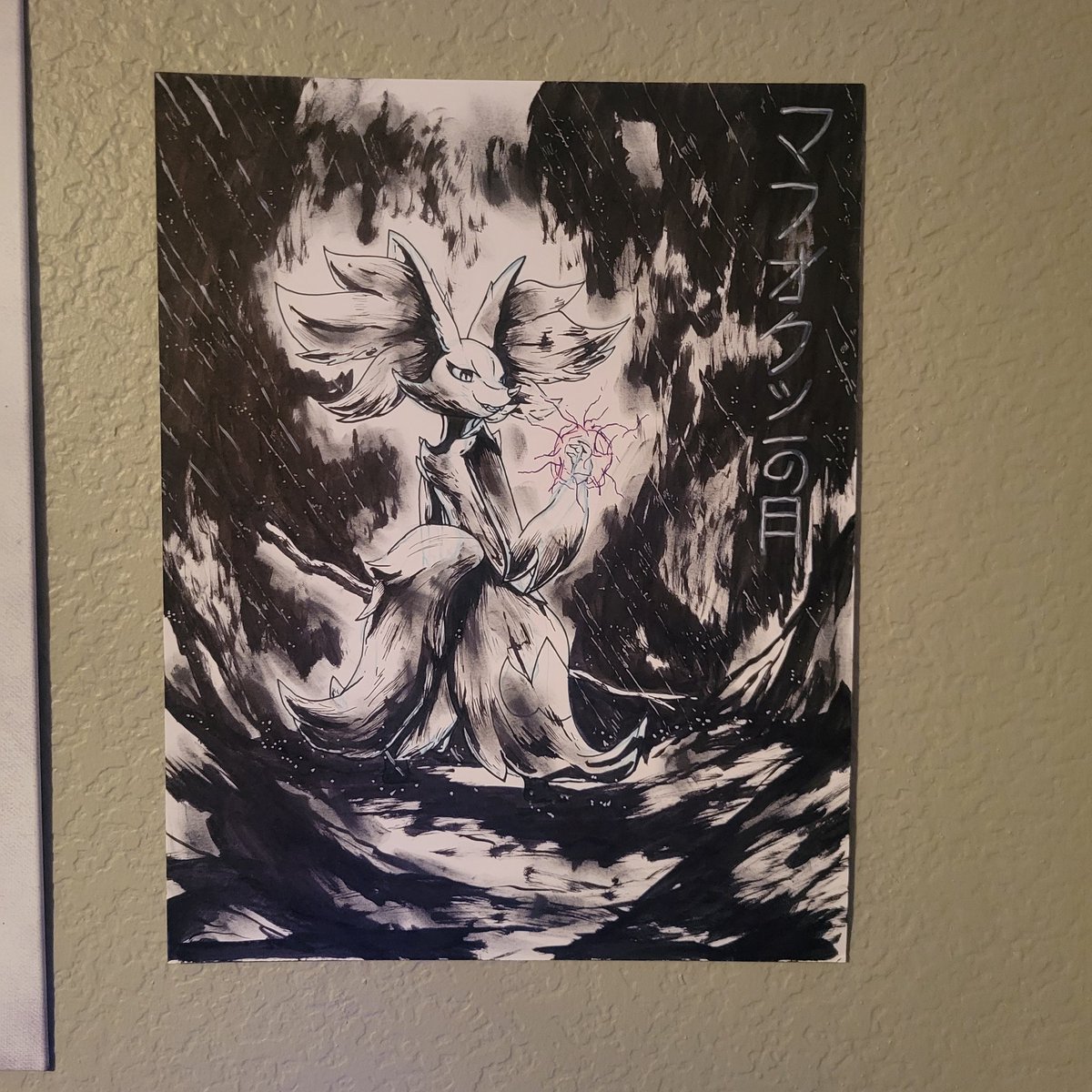 Corporal_Spiro's tweet image. Little late, but here&apos;s my Delphox day drawing, I loved the results so much that I ended up putting it on my wall instead of safe keeping it in my portfolio folder.

#DelphoxDay #マフォクシーの日 #Delphox #pokemonart #Pokemon