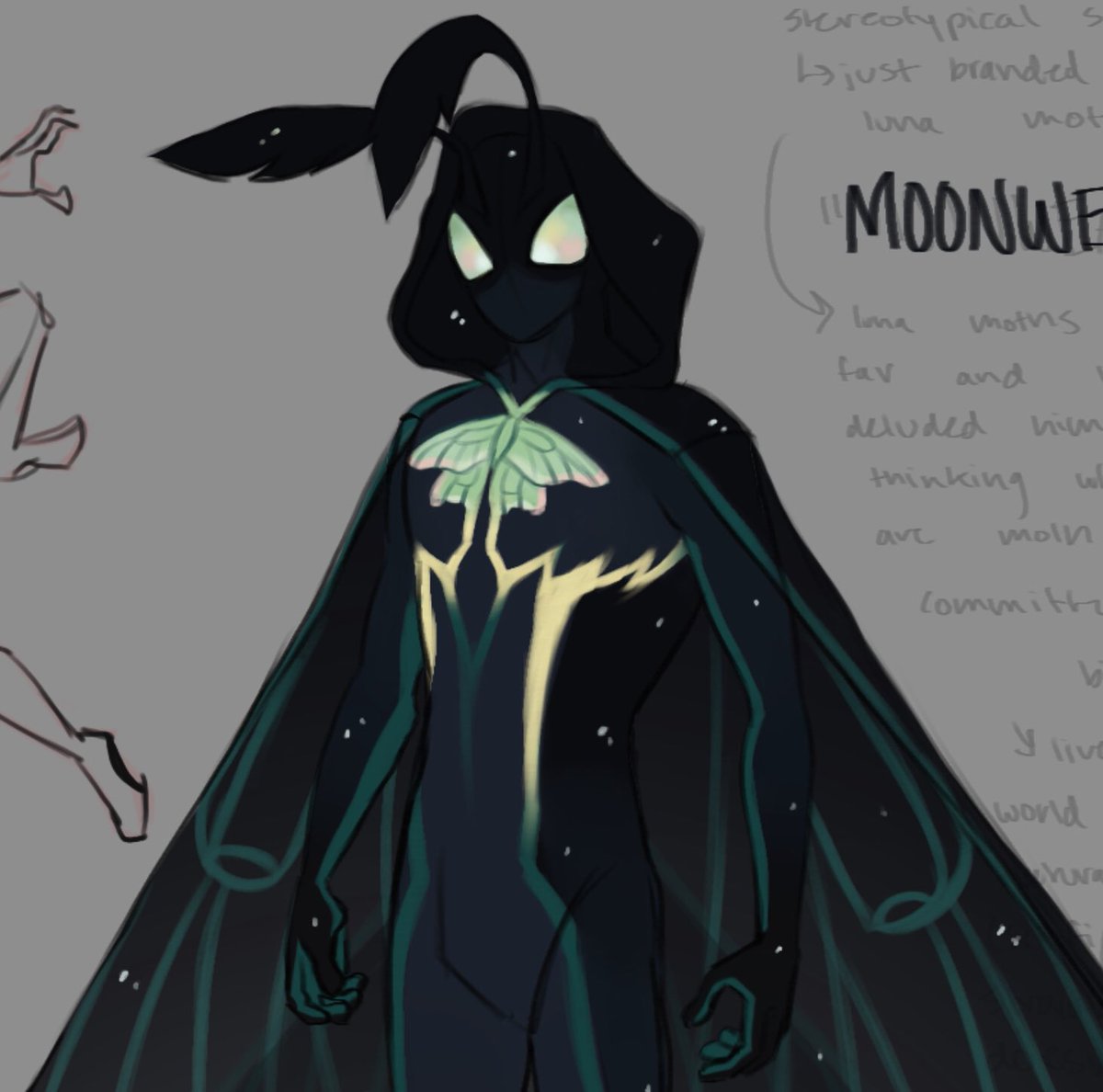 spidersona but he doesn't know his bugs and thought it was a moth that bit  him. Realized his mistake later but it would've been awkward to…