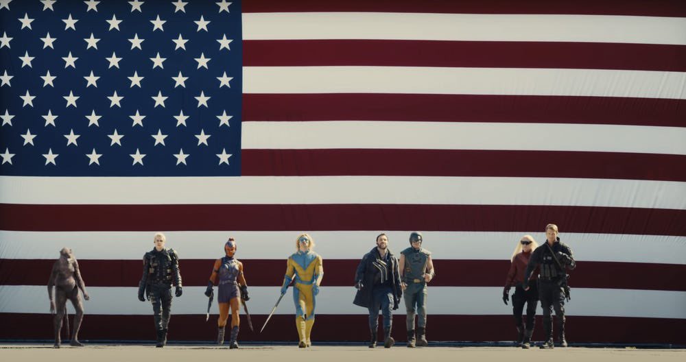 Name a movie scene with the American flag in it. 🇺🇸

I got you 😉 …. @JamesGunn #TheSuicideSquad
