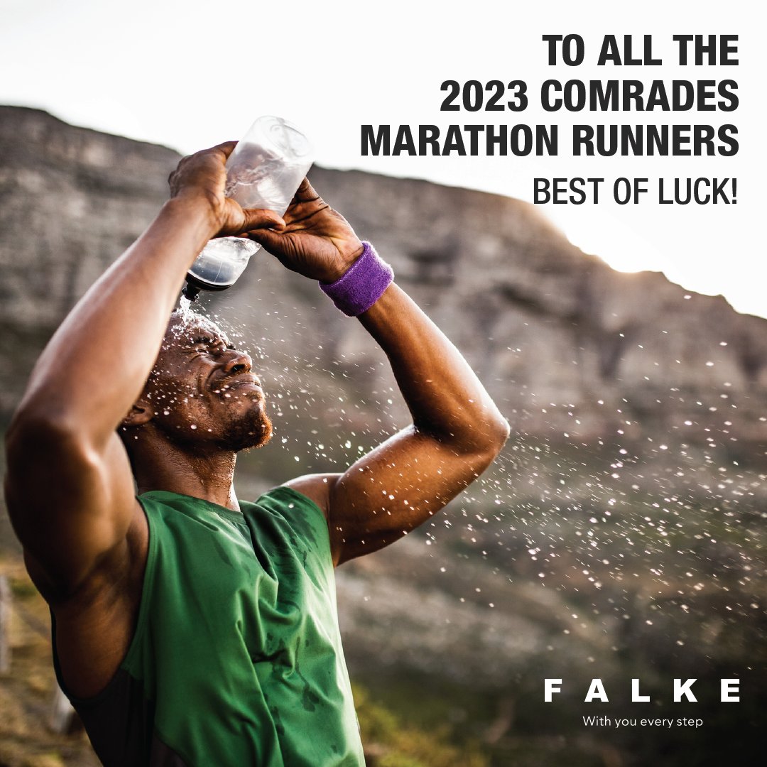 FalkeSA's tweet photo. Good luck to all the runners participating in the Comrades Marathon! May your feet carry you to the finish line with ease and comfort. Don’t forget to tag us in your #Comrades memories — we're rooting for you every step of the way!
#ComradesMarathon2023 #FalkeSA #RunWithFalke https://t.co/EltQGeTIh9