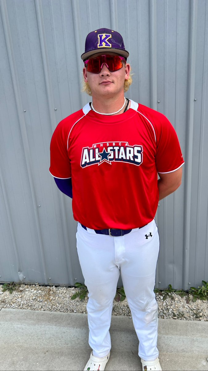 QCisAwesome's tweet photo. Missouri High School Coaches association senior Allstar game.  Fun watching @MrKaleConway rep @BASEBALLKHS  for one last time!  What a senior season my dude! https://t.co/1IkdM19Lc5