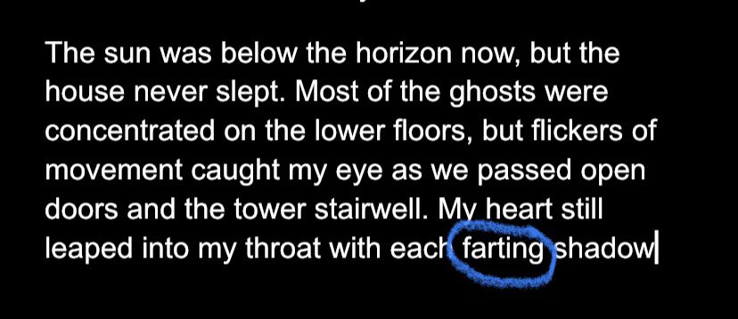 HLCarter_Author's tweet image. Why, yes, autocorrect. Those ghosts were tootin’ up a storm on the third floor.

#GoogleDocsApp #amwriting #WritingCommunity #WIP