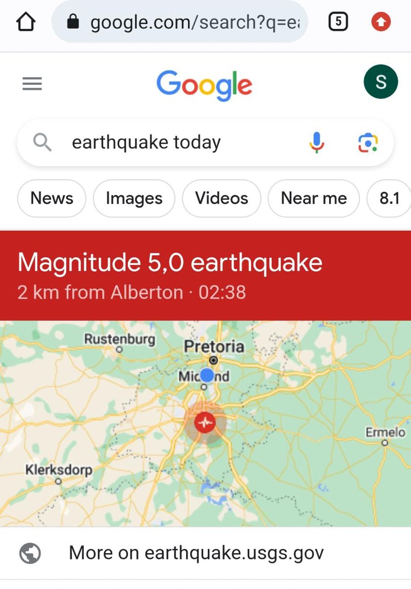 Good morning Gauteng #earthtremor #Earthquake #Johannesburg