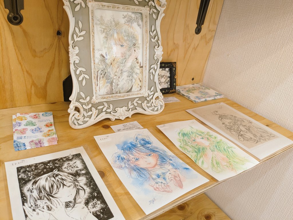 本日も１日もしもしつながる糸電話展始まりました！！
ー展示されて初めて完成ーがコンセプトの企画展、どうぞどの作品の子がどの作品の子と繋がっているか是非観にいらして下さいね😊✨

どうぞよろしくお願いいたします✨