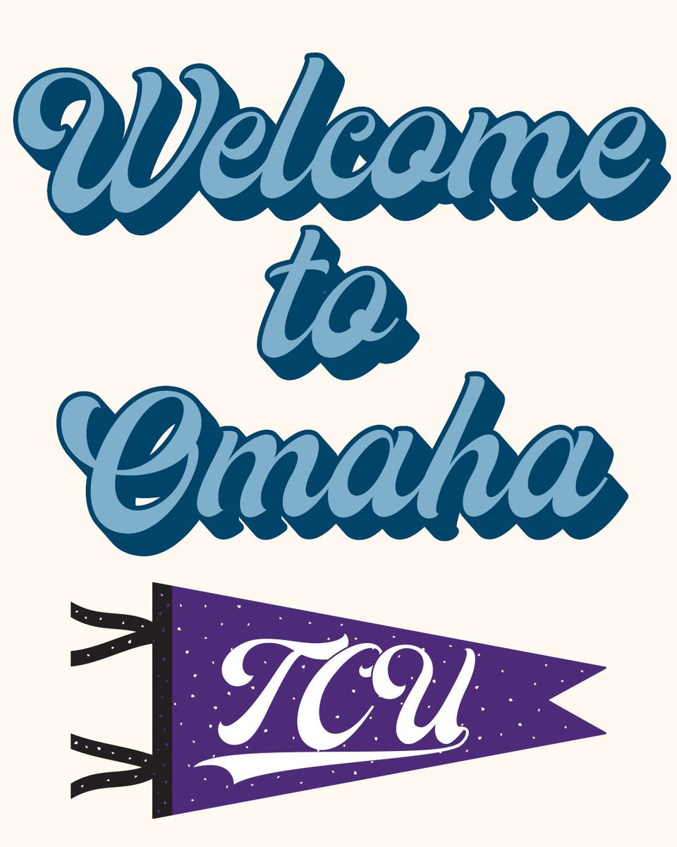 𝗪𝗘𝗟𝗖𝗢𝗠𝗘 𝗧𝗢 𝗢𝗠𝗔𝗛𝗔 <a href="/TCU_Baseball/">TCU Baseball</a> 
 
#MCWS | #RoadToOmaha | #CWSOmaha