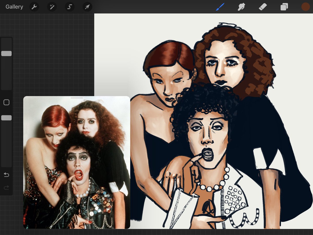 i’m drawing so much today wth #wip #rhps #rockyhorrorpictureshow