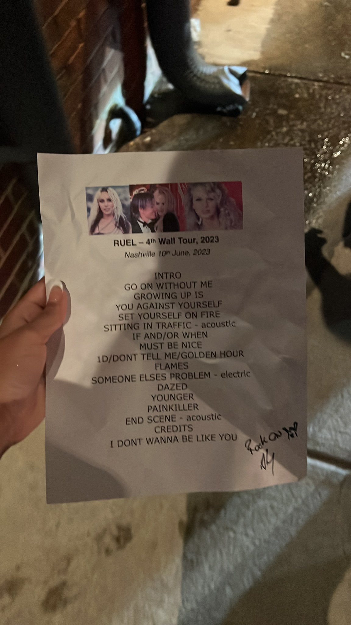 Ruel Updates on Twitter "📸 The setlist from tonight’s show in