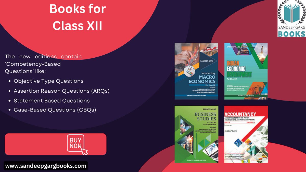 Sandeep44262422's tweet image. ~Books For Class XII~
by Sandeep Garg

Visit our Website - sandeepgargbooks.com

#class12 #xiiclass #macroeconomics #indianeconomy #accountancy #businessstudies #referencebooks #sandeepgargbooks #cbseboard
