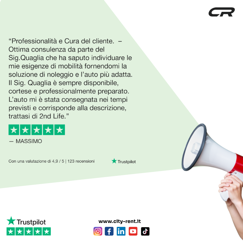 City_Rent_'s tweet photo. Professionalità, disponibilità e cortesia rendono City Rent, il tuo miglior partner di noleggio! 🤝😊 

Richiedi una consulenza gratuita e affidati a nostri esperti. 💼🧑‍💼

Non accontentarti, scegli City Rent! 💪

#cityrent #noleggiolungotermine #lungavitaalnoleggio #trustpilot https://t.co/4muKGDkWbl
