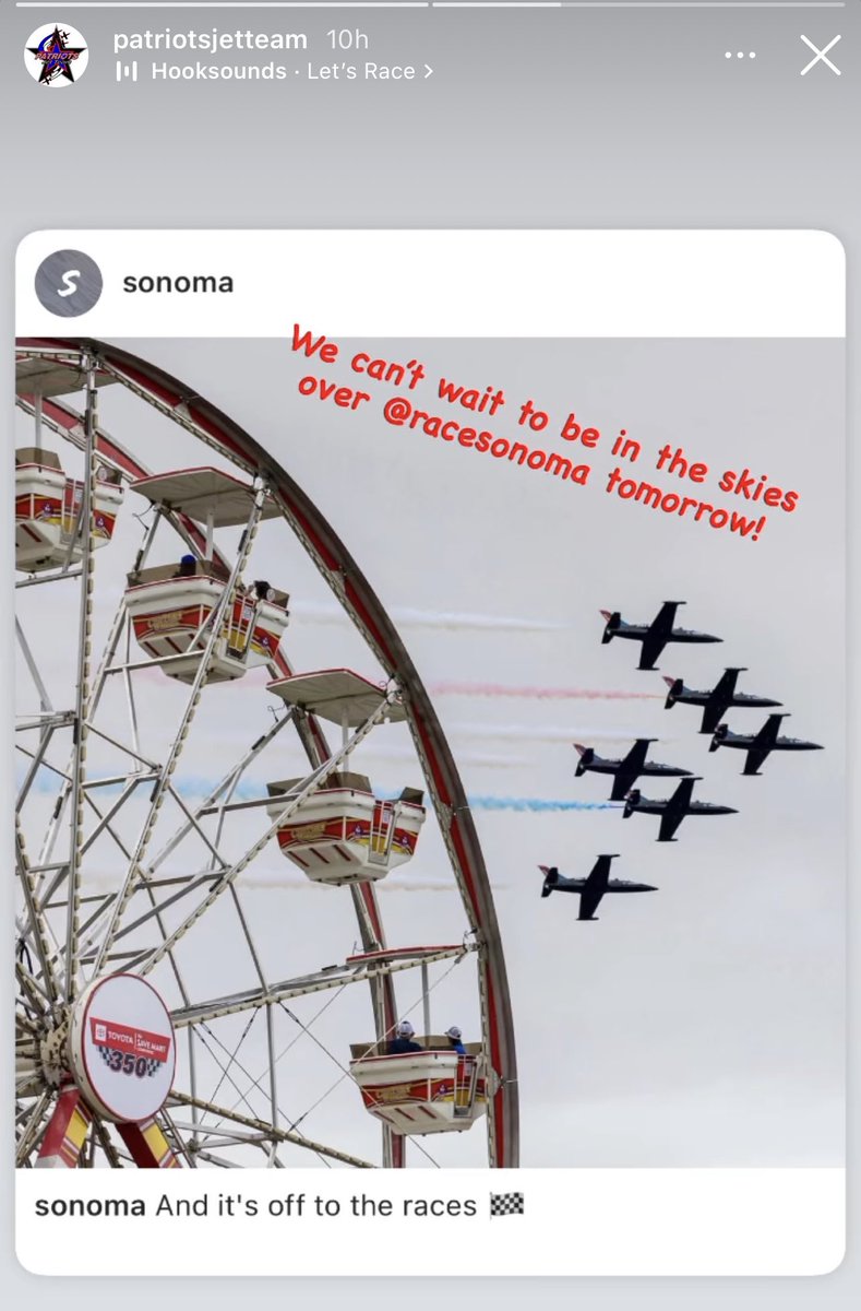 It will be fun! The Patriots at NASCAR.