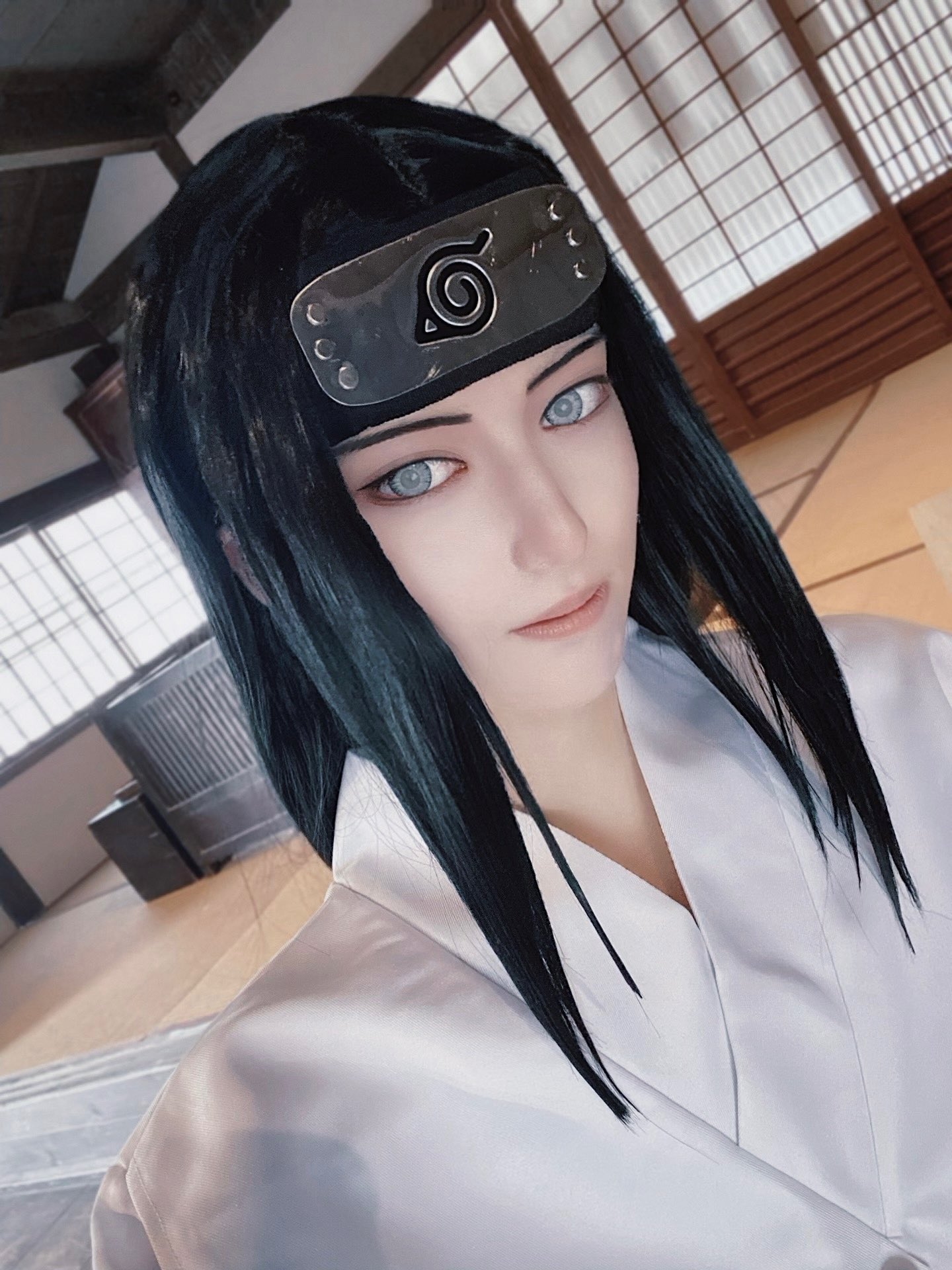 NARUTO 日向ネジ 衣装ウィッグセット ナルト NARUTO 風 日向ネジ コスプレ衣装 ウィッグ 靴 大人子供