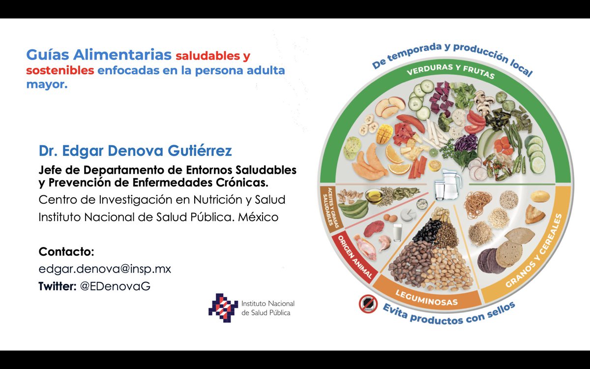 EDenovaG's tweet photo. Hoy en el “curso internacional de nutrición en la persona adulta mayor” impartido por el Instituto de Gerontología de Peru, hablé sobre la importancia de las guías saludables y sostenibles. ⁦@SBarquera⁩ ⁦@1CINyS⁩ ⁦@RochaAleg⁩ ⁦@msp_nydiab⁩ https://t.co/wEKvfttWiU