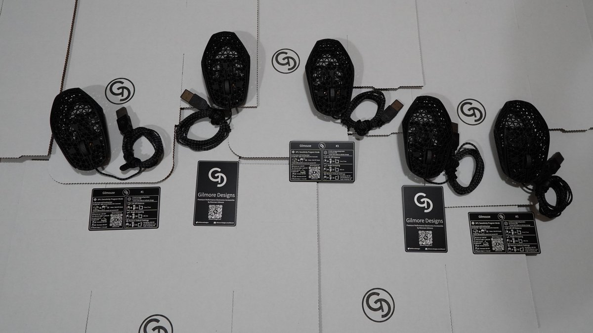 All orders have been shipped!📦🖱️

Thank you again everyone who ordered from this first batch.
I appreciate your bravery in supporting a frankly pretty scary mouse so early on with little info or reputation yet.
I hope the Gilmouse meets all of your expectations😄