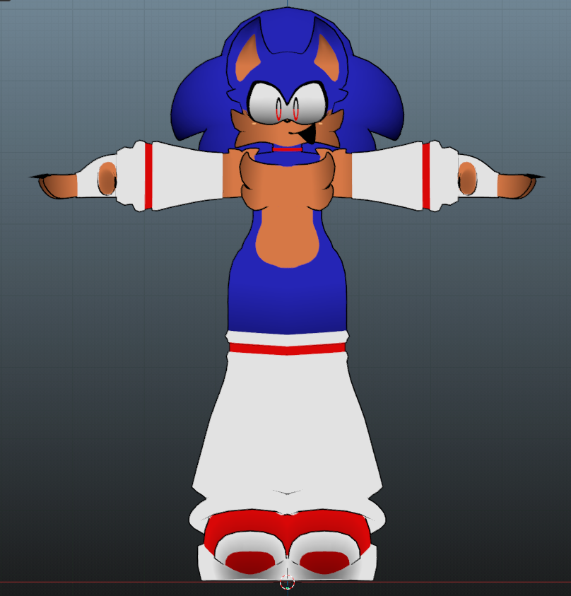 stylized rewrite ^^ #rewrite #sonicexe #blender3D #vrchat