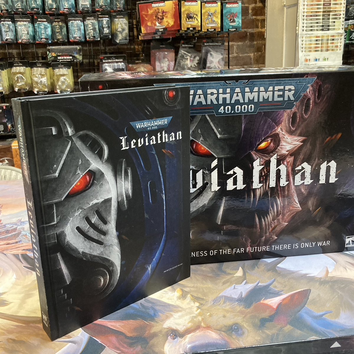 sfgamepost's tweet photo. The hour is upon us… Warhammer 40,000: Leviathan is UP FOR PREORDER!!! It’s a crazy huge box including minis, the core book in hardback, and the Leviathan mission book. Preorder your box here: 

https://t.co/6B4Kgnak6T

#gamepostofsanfrancisco #sfgp #warhammer40k #warhammer40000 https://t.co/TjHOYwPx88