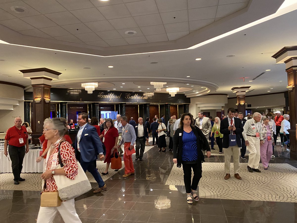 A complete circus. After hours of tech mishaps, NCGOP delegates angrily flood out of the convention with a contested Chair election, and no vote on Vice Chair or the party platform.

The Chair candidates ran on election integrity.

Trump will speak soon. Thanks for reading along.