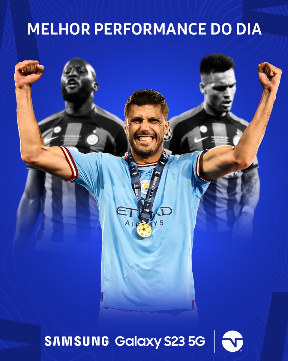 TNTSportsBR's tweet photo. Uma performance perfeita do Manchester City na decisão! 🏆 #SAMCH #GalaxyS23 5G @SamsungBrasil https://t.co/v0H8AxhGss