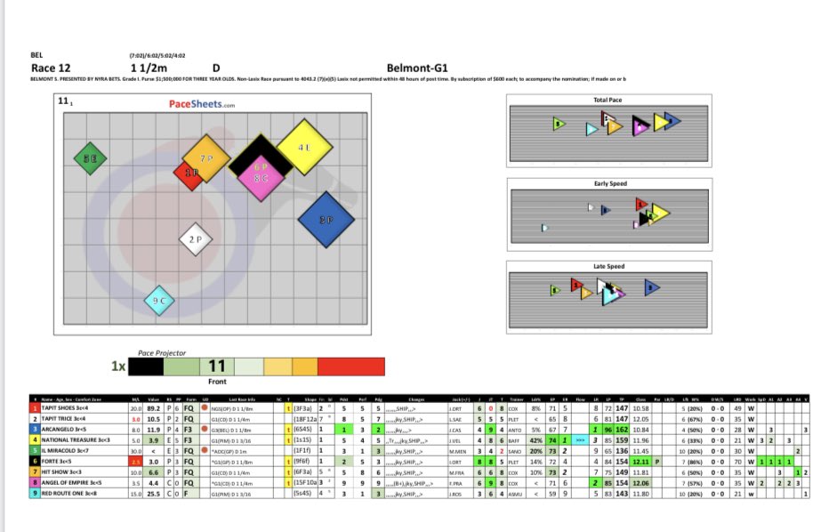HorsePlayerX's tweet image. All I’m going to say is #TRUSTdata @PaceSheets1 
@BelmontStakes @TheNYRA 
💥 💥 💥 🔨 pay attention