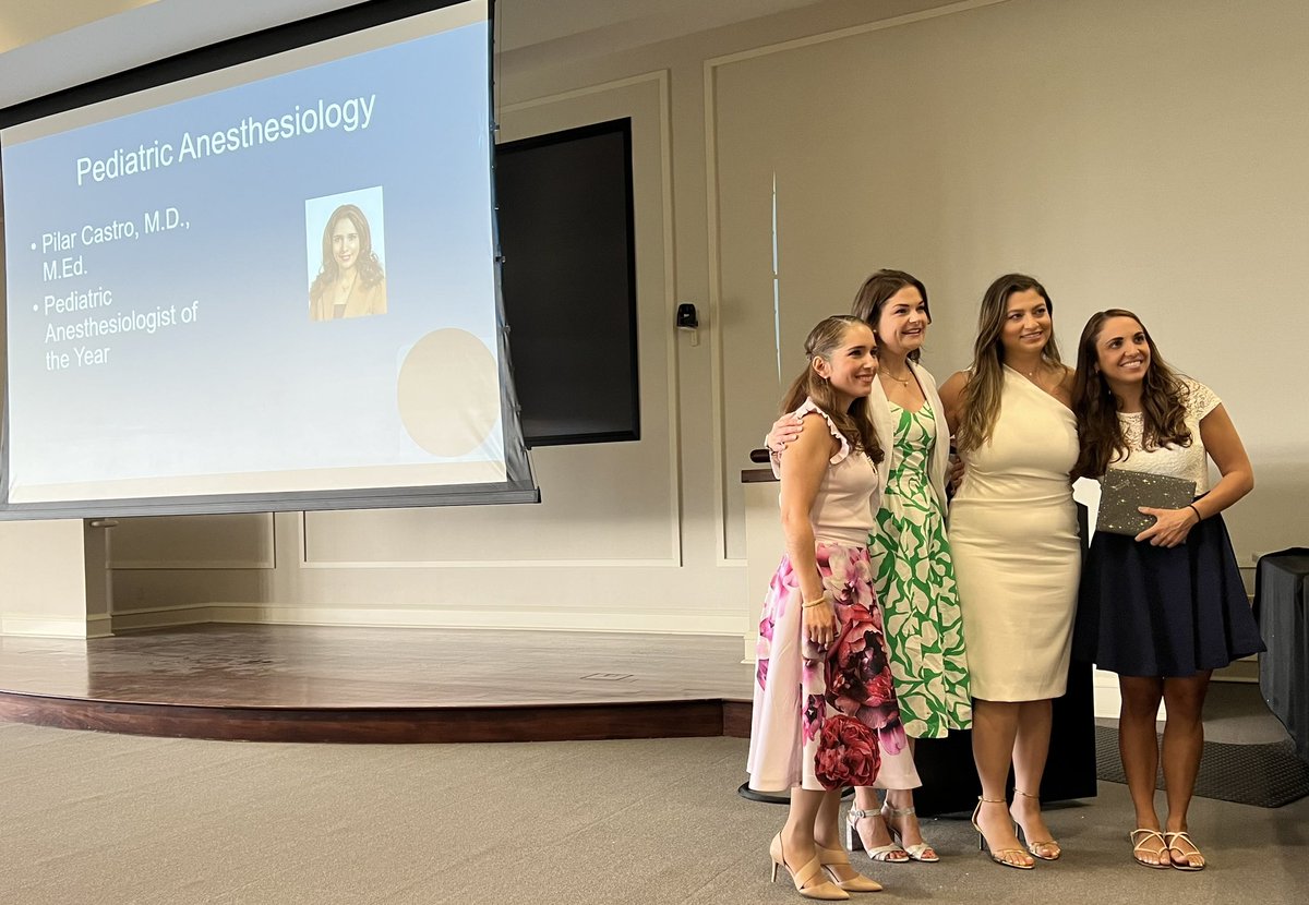 Congratulations to our @ClevelandClinic Pediatric Anesthesiology Fellowship Program Director @PilarCastroMD for being recognized as Peds Anesthesiology Educator of the year! So VERY well deserved!