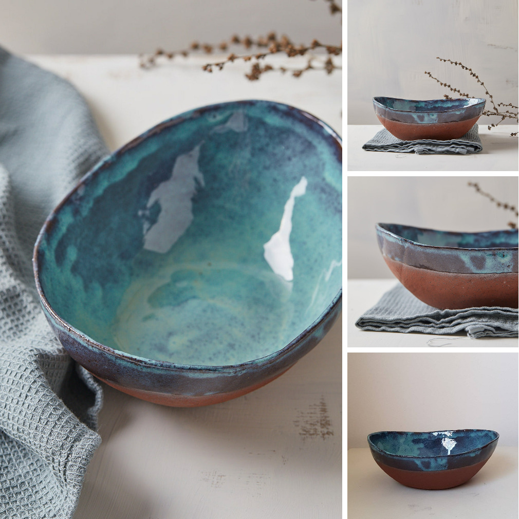 OkunShelly's tweet photo. Large Oval Handmade Turquoise-Blue Ceramic Salad https://t.co/qikEOG5glK @etsymktgtool https://t.co/9htsBt5pAC