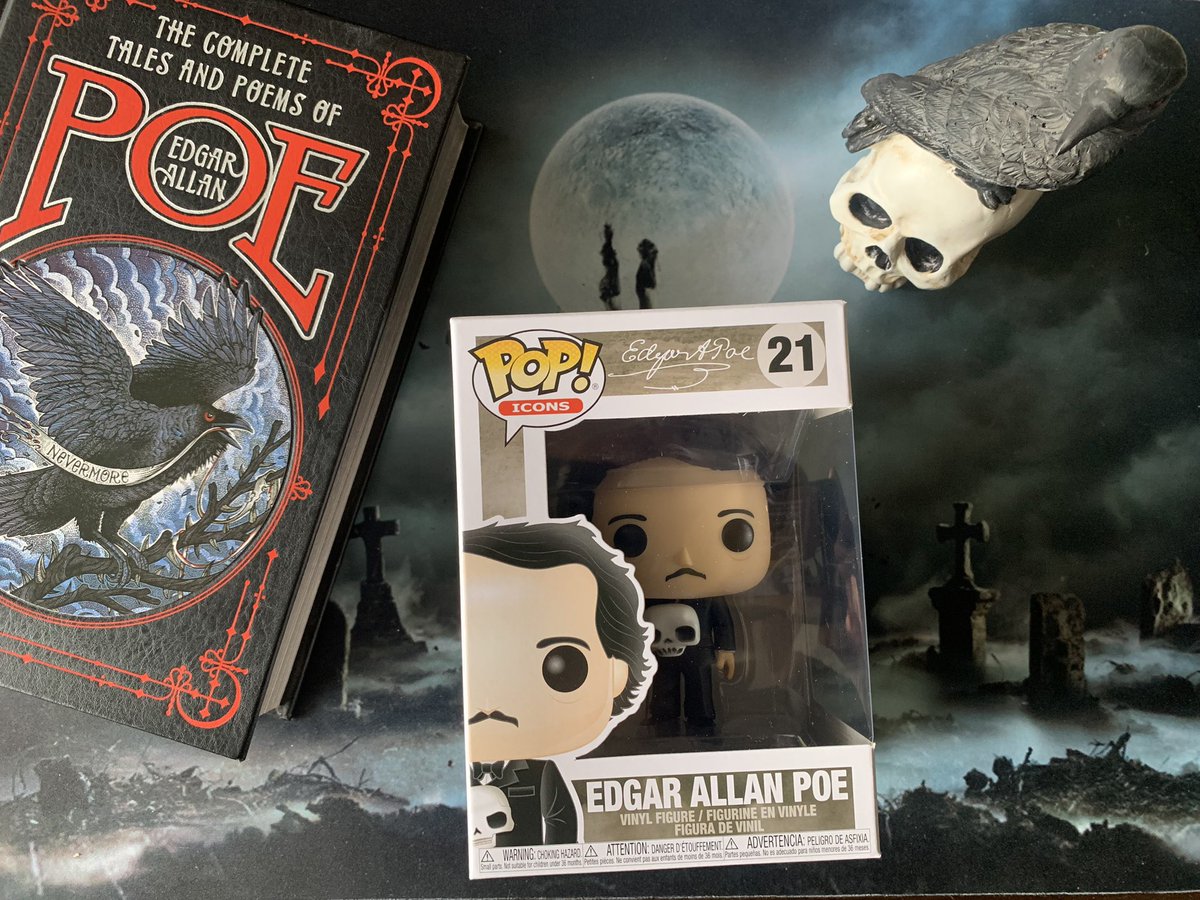 I love my new Funko Pop! #EdgarAllanPoe #Poetry #Poet #FunkoPop #NeverMore #TheRaven