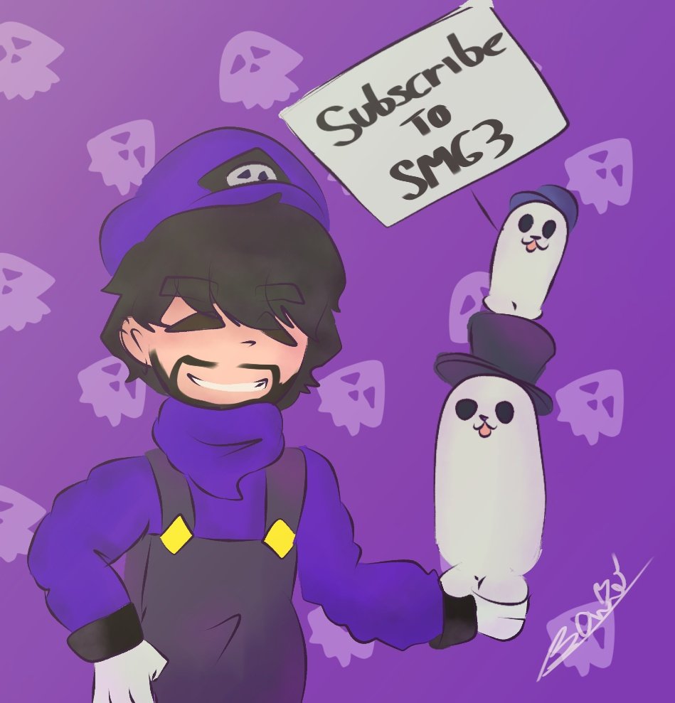 LONG EGGDOG AND MINI EGGDOG ✨💜 #Smg3 #SMG3fanart #fanart #draw #drawingart