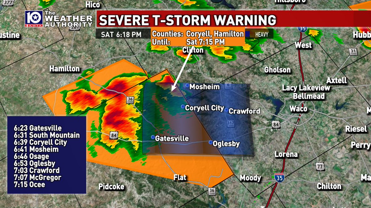 KWTX Weather on Twitter "A Severe Thunderstorms with the potential to