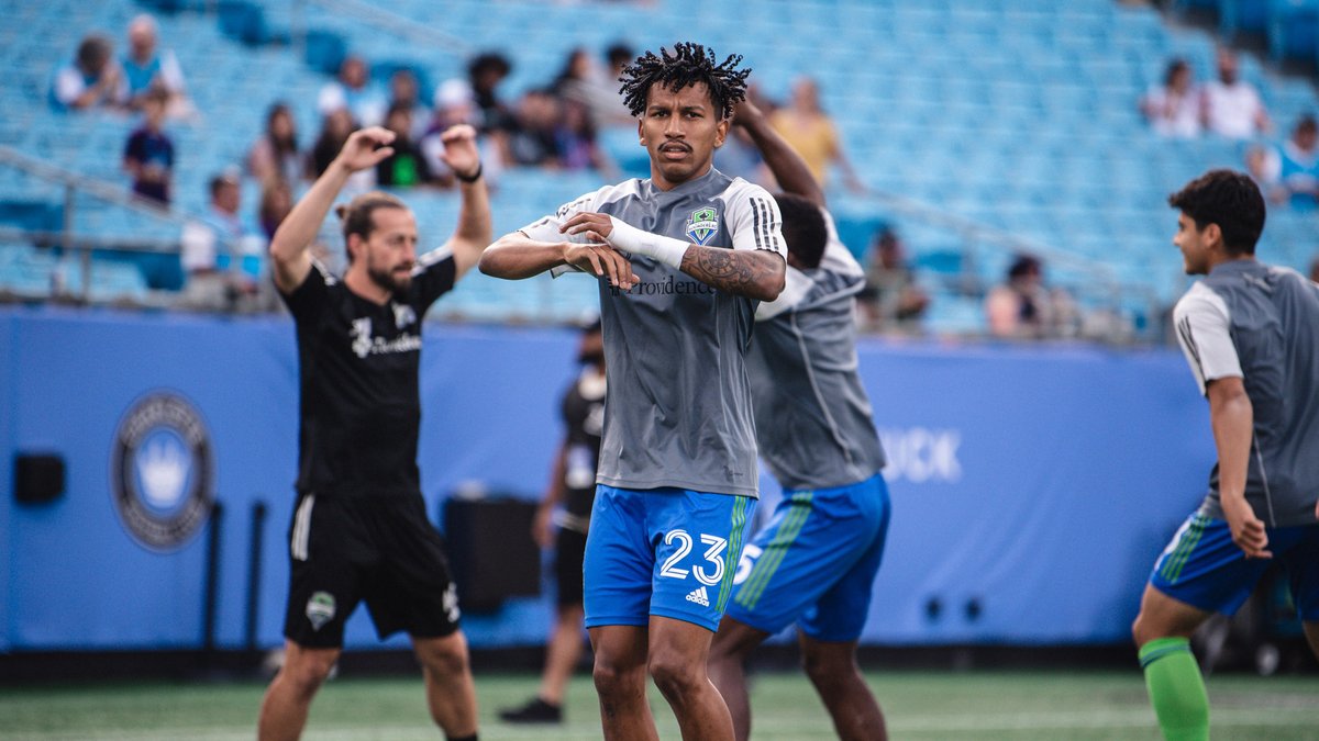 SoundersFC's tweet photo. Locked in 🔒

#CLTvSEA https://t.co/aMnKDFvgwj