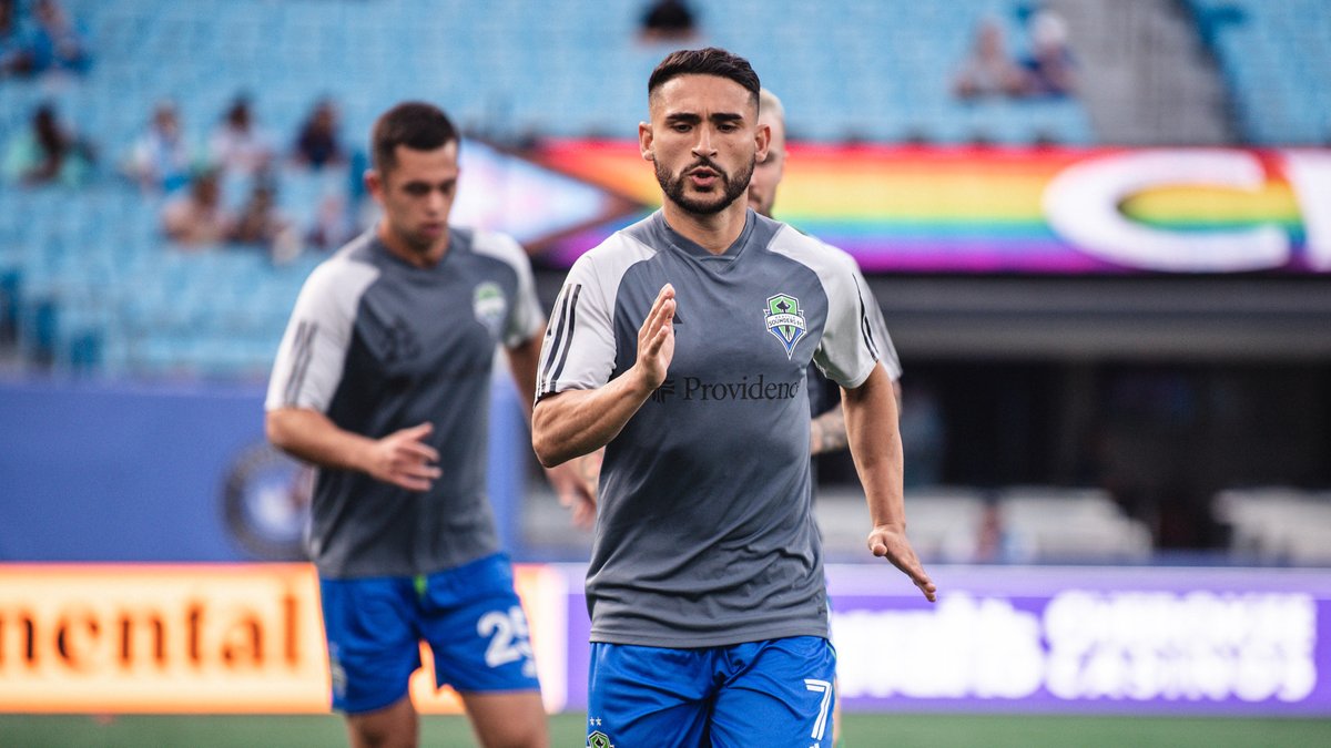 SoundersFC's tweet photo. Locked in 🔒

#CLTvSEA https://t.co/aMnKDFvgwj