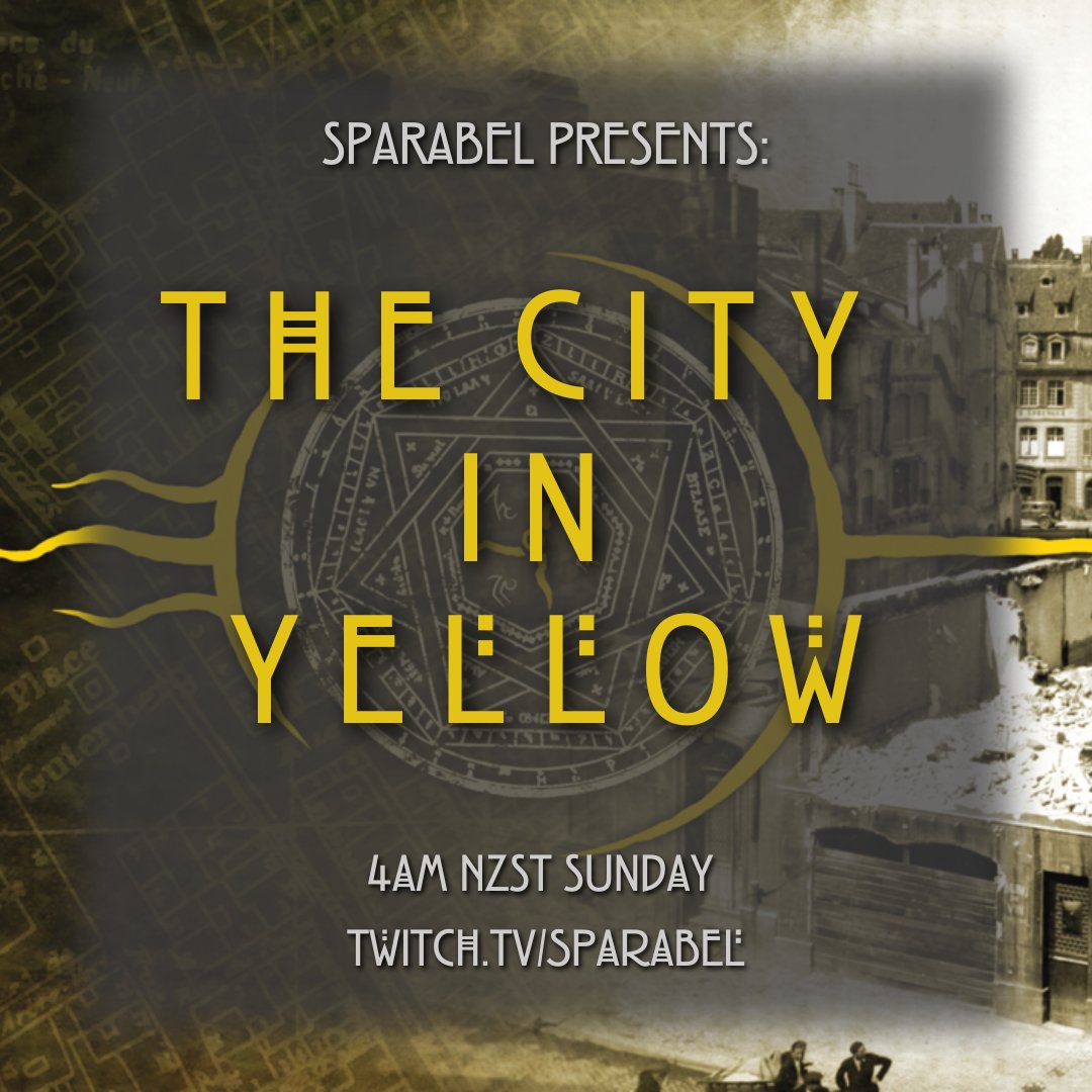 🚨New Series Alert: The City In Yellow🚨

With our very own Lionel as the GM, this story of Lovecraftian horror will be a standalone series - which means a new setting, new characters, and a new gaming system!

#CityInYellow #Cthulhu #CthulhuHack #ActualPlay #Twitch