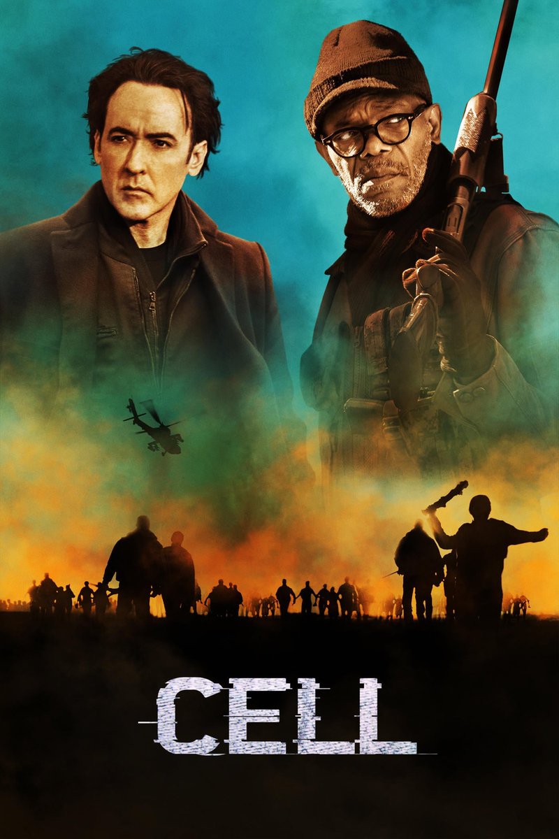 SemetraRhodes's tweet photo. #Horror Released June 10: CELL [USA, 2016, wide] Director: Tod Williams. Based on the Stephen King novel of the same name. Stars Sam Jackson &amp; John Cusack (both in 1408) w/ Isabelle Fuhrman, Clark Sarullo &amp; Stacy Keach.

#HorrorMovieReleaseDates #StephenKing #ApocalypseHorror https://t.co/05o7aTAk1N