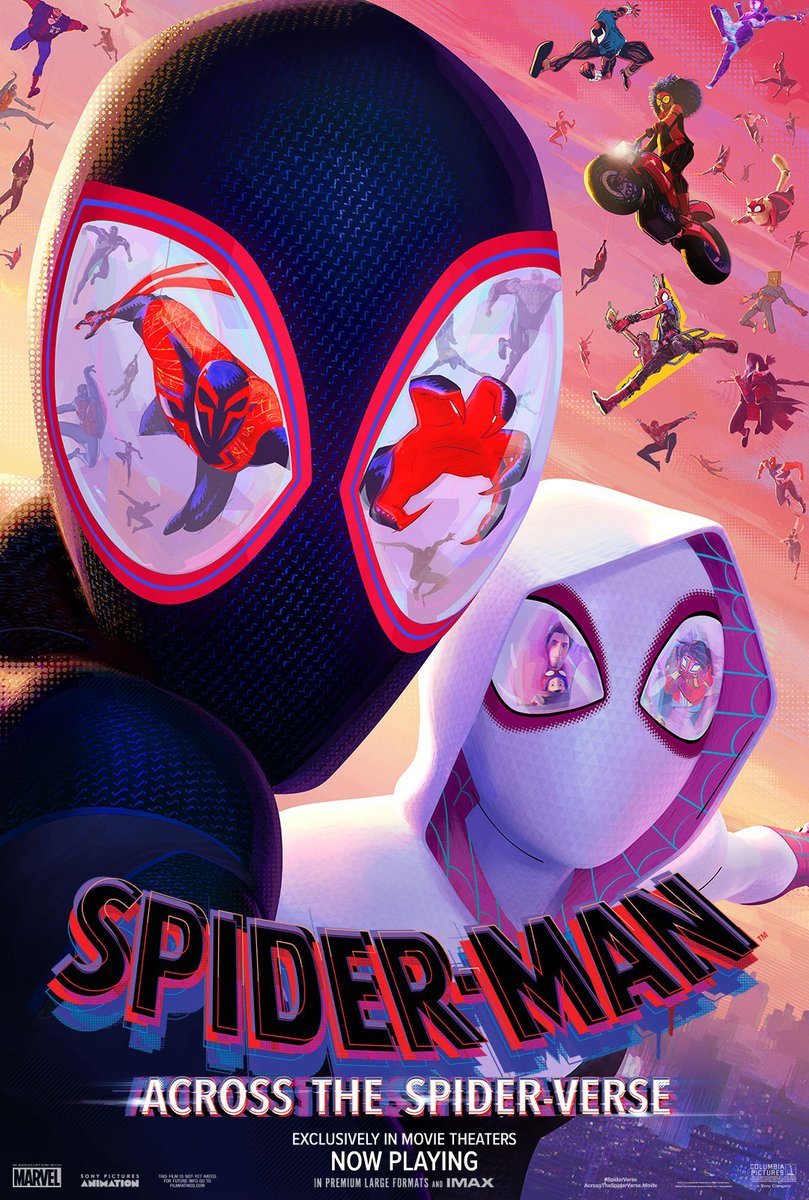 Since Twitter likes to spoil the movies they dick ride I went to see #AcrossTheSpiderverse 
But I'd say the movie is a 7/10 as a whole, with 10/10 animation and a 11/10 OST 
Better than ITSV? Nah man, and I wish people would stop treating this movie like the 2nd coming of christ