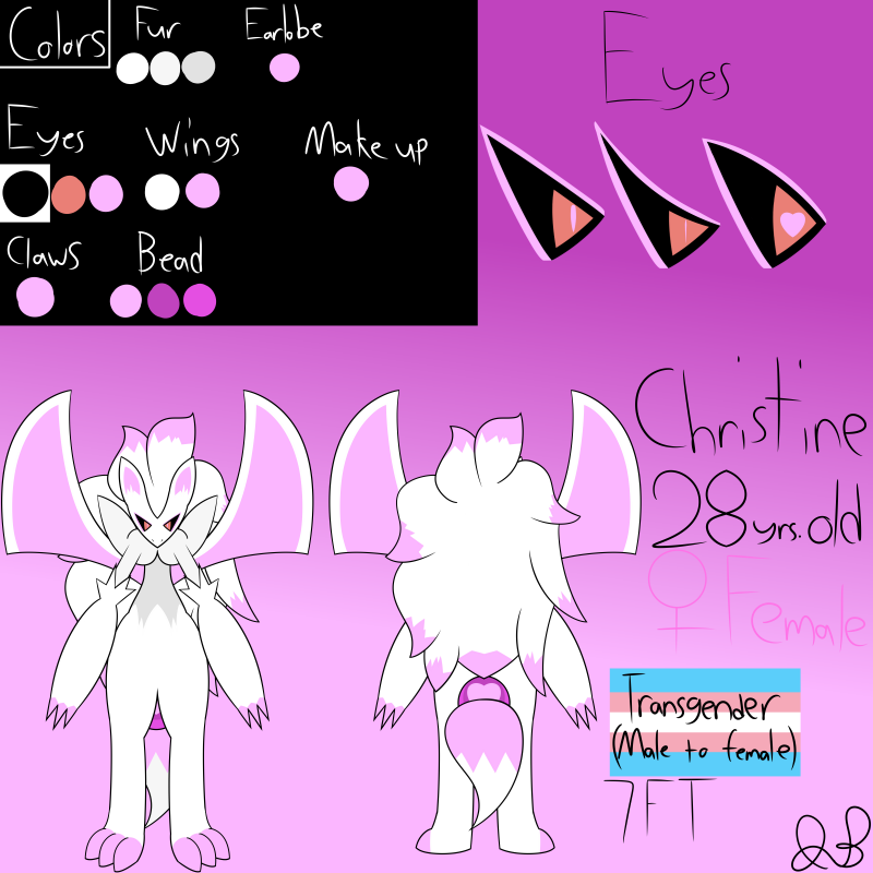 #refsheet #OC 

Ref. sheet of the mysterious zoroark Roxanne managed to charm, introducing Christine

Rules: don't use this for any weird shit (if you know, you know), you can use this for NSFW art BUT NOTHING TO DO WITH MINORS