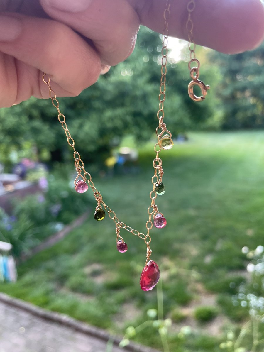 @FuturaTheOwl It was an arts and crafts festival.  I bought a really lovely ring and my mom got me a tourmaline necklace with tourmalines in every color!