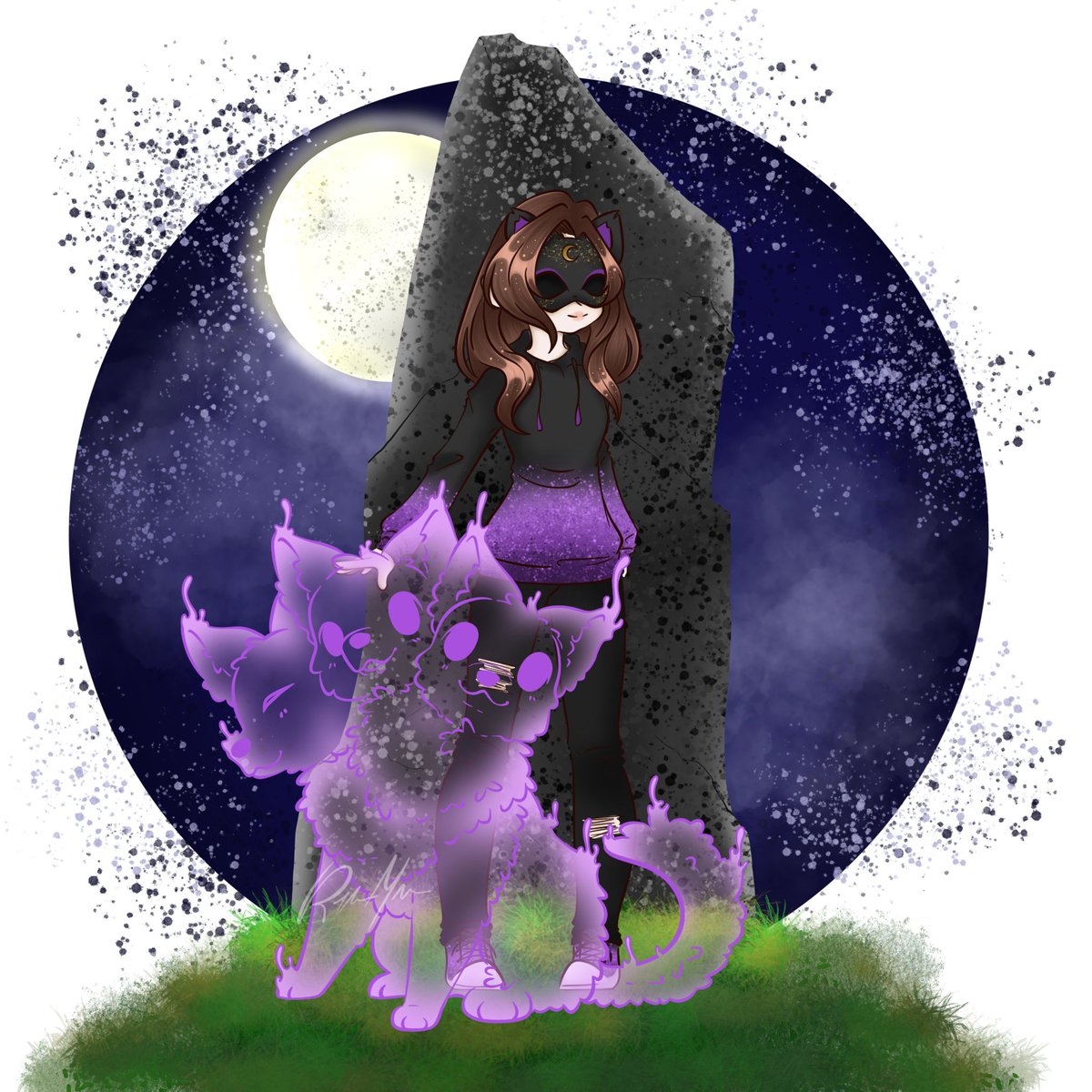 StalledOx's tweet photo. Les presento la nueva foto de perfil de Instagram de @Mitzuky_0810, vayan a darle amor a su cuenta que hace #dibujitos muy chulos 
#profile #Cerberus #wolf https://t.co/dSEHmc2BNu