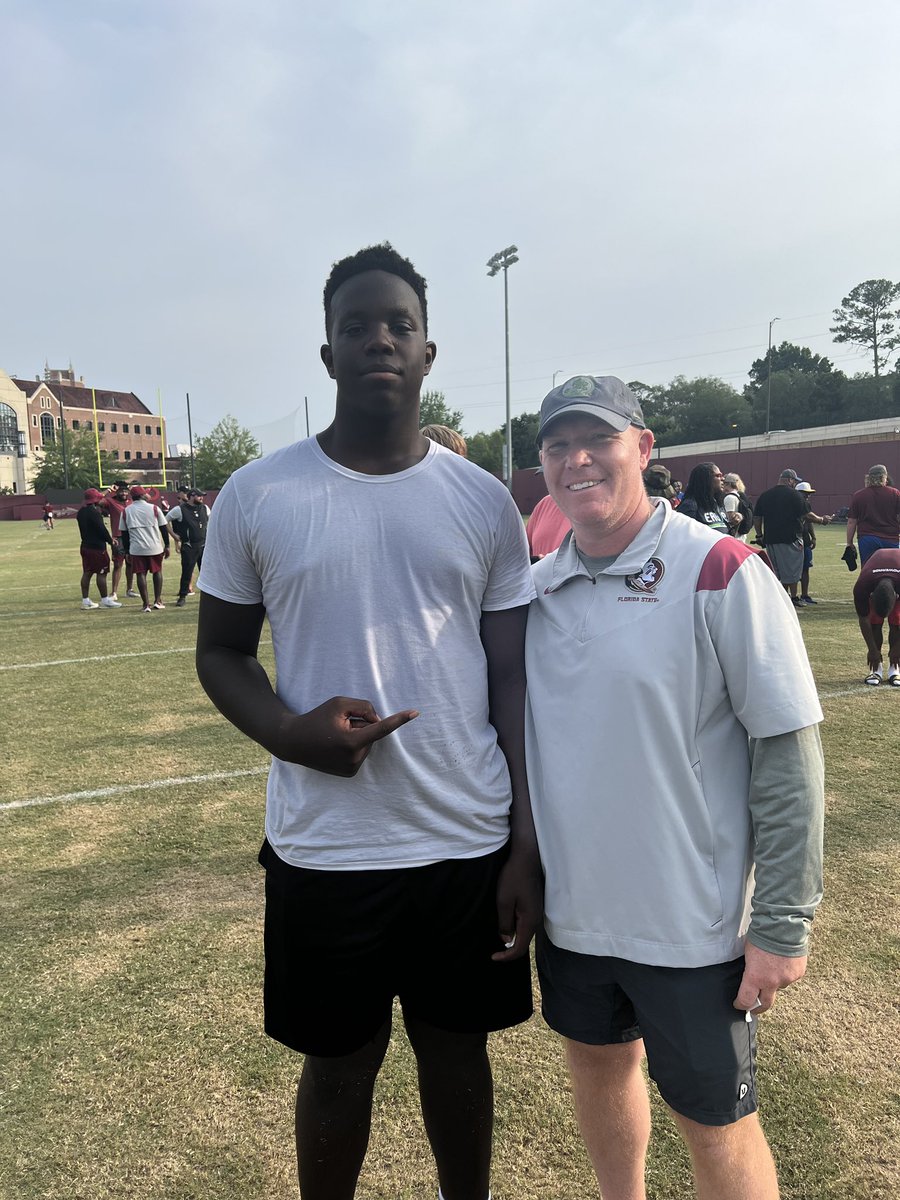ChancellorCamp's tweet photo. Had a GREAT time showcasing my skills and learning from @CoachAAtkins and @Fertitta_Gabe at the #FSU Indy Camp!! #GoNoles #NoleFam @Coach_Norvell https://t.co/PLtAhN7Sv2